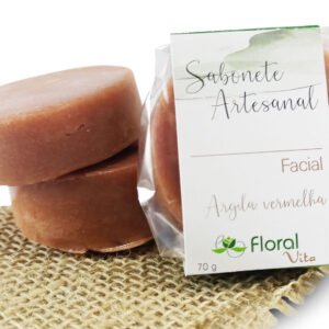 Sabonete Facial Argila Vermelha - 70gr